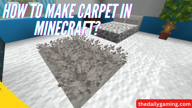 How to Make Carpet in Minecraft?