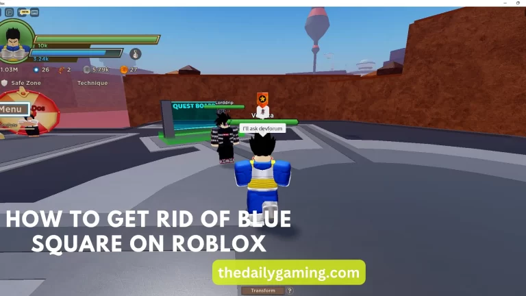 How To Get rid Of Blue Square On Roblox